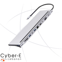 Load image into Gallery viewer, Docking Station 12 in 1 USB-C™ Hub VGA HDMI DP RJ45 with Micro SD/SD Reader