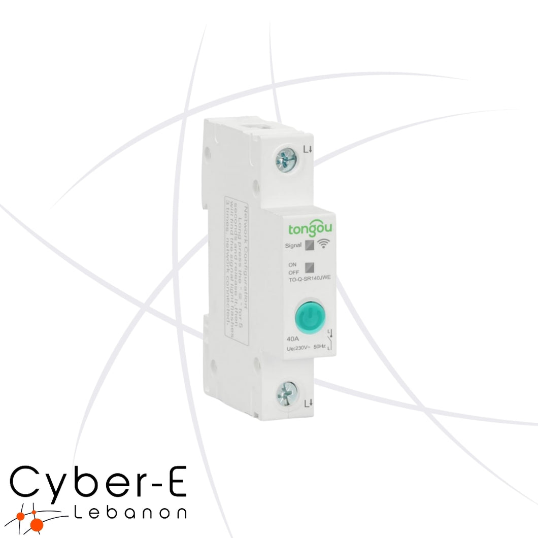 1P WiFi Smart Circuit Breaker Power Meter 63A