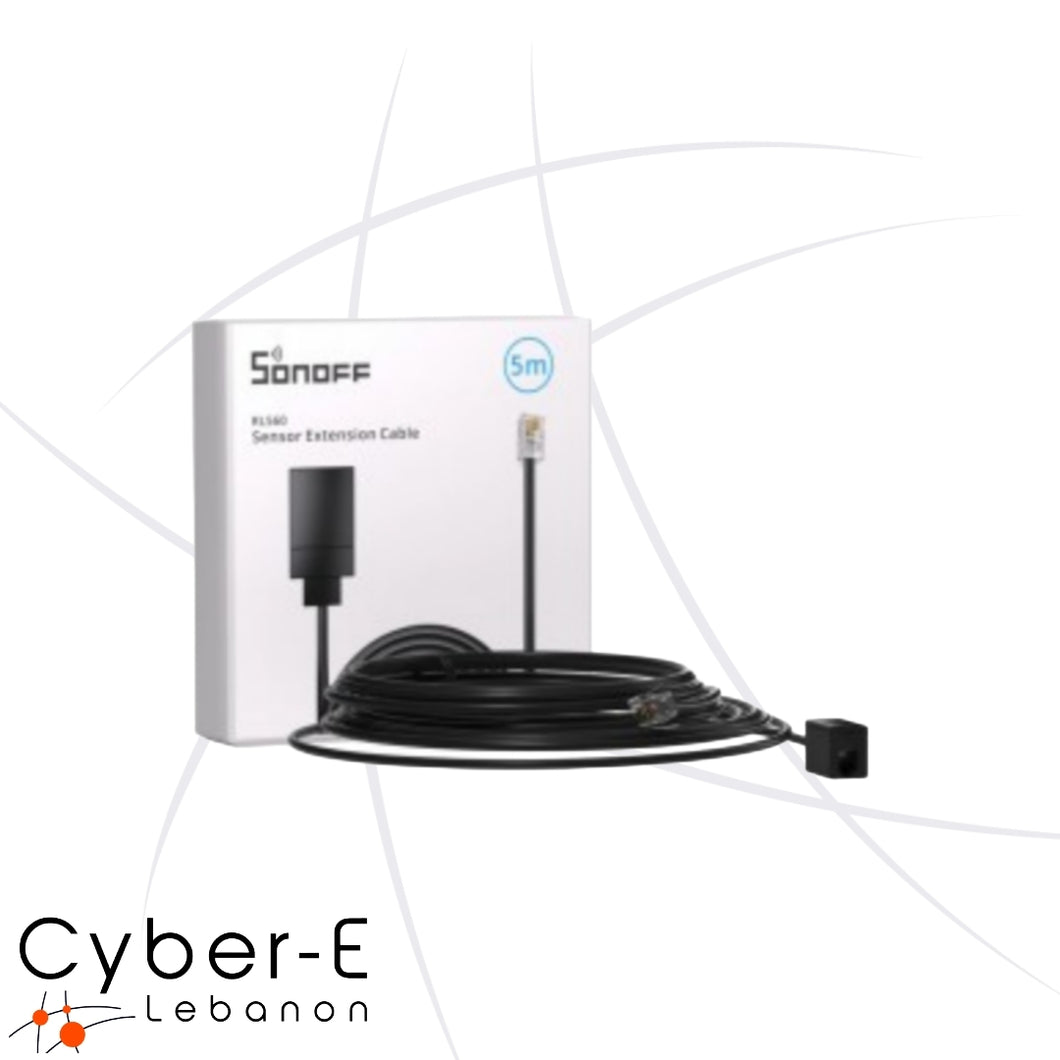 SONOFF RL560 5M Sensor Extension Cable for RJ9 4P4C Sensor