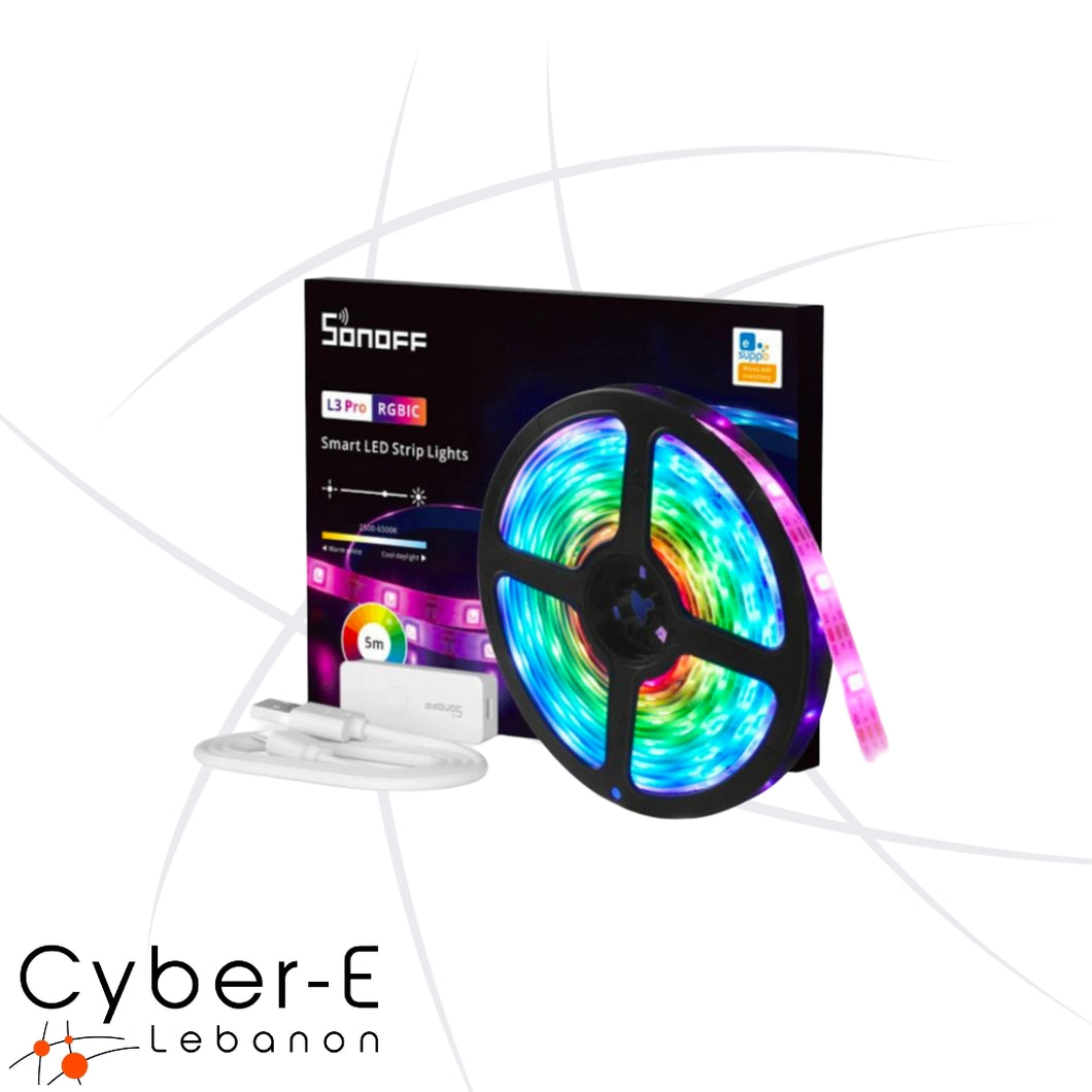 SONOFF L3 Pro RGBIC Smart LED Strip Lights-5M/16.4Ft