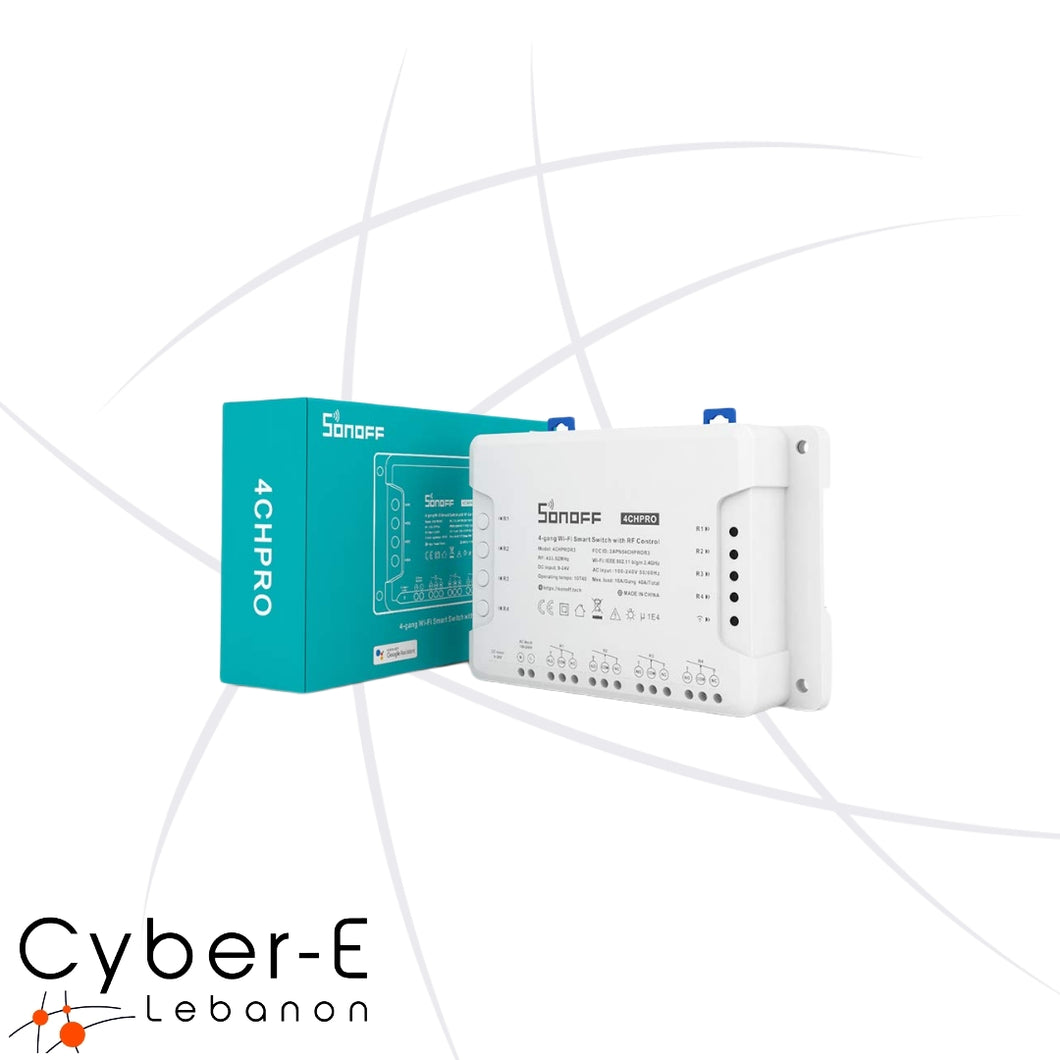 4CHPROR3 4-gang Wi-Fi Smart Switch with RF Control