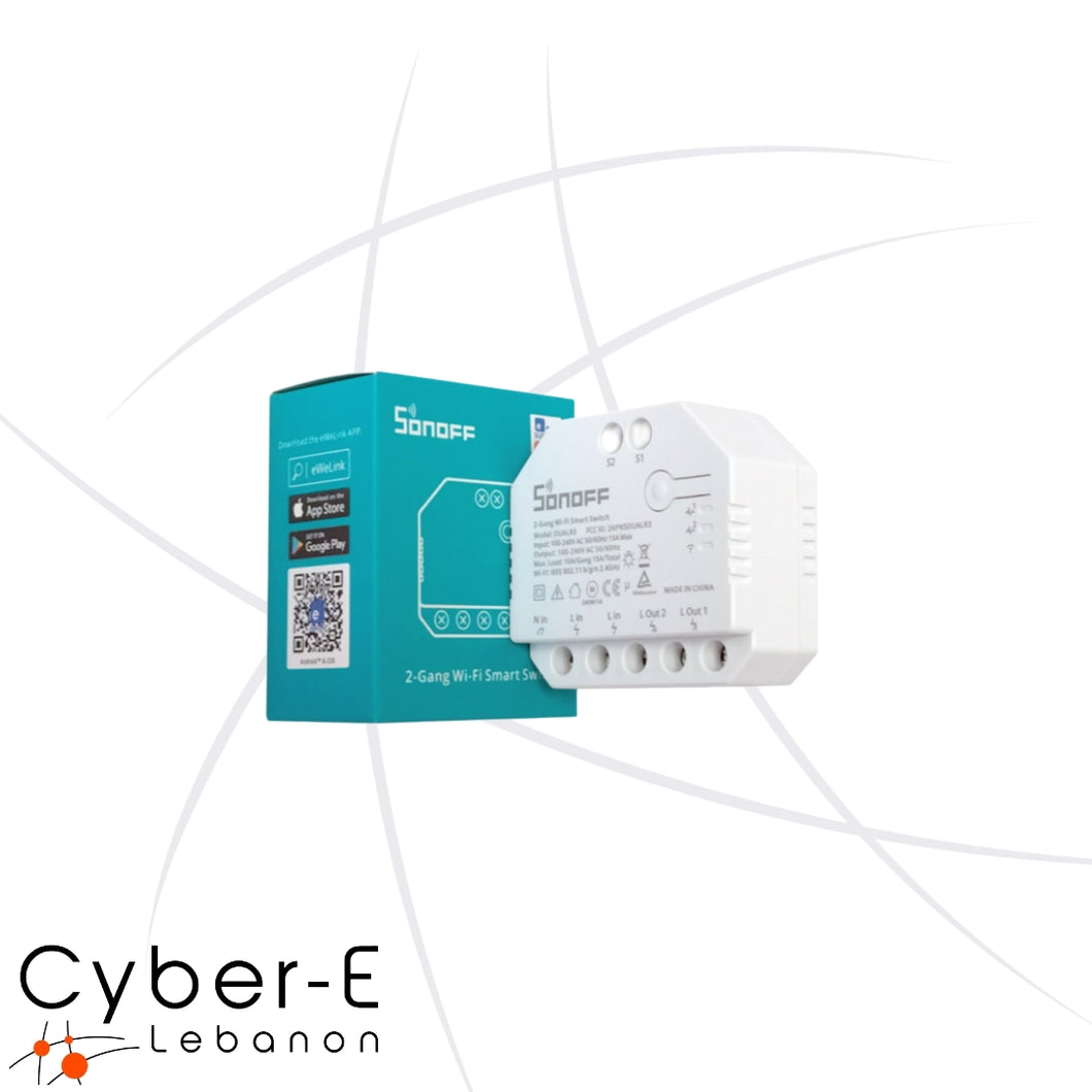 Dual R3 Relay WiFi Smart Switch with Power Metering