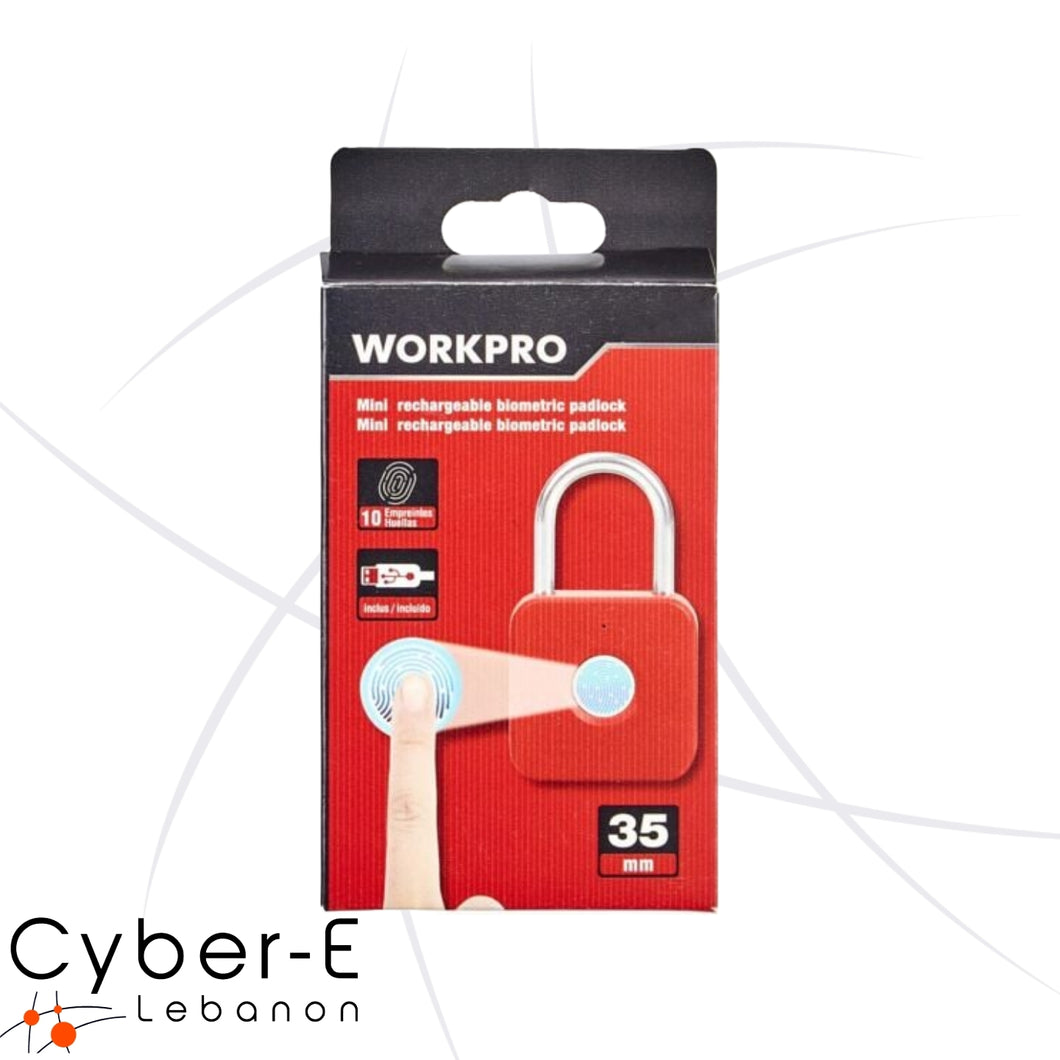 Biometric mini padlock, Fingerprint padlock - 37mm