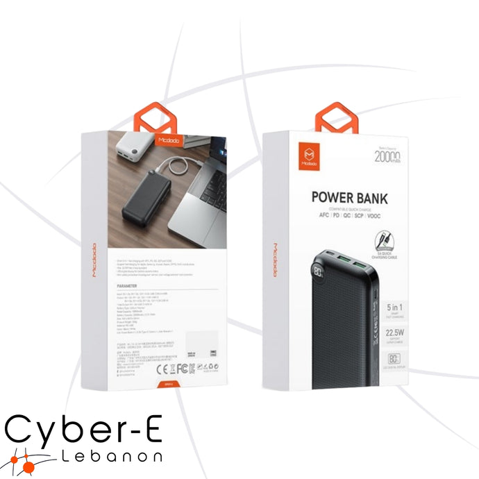 Mcdodo Fast Charge PD 22.5W Power Bank